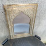 Moroccan brass mirror 19x28cm
