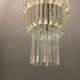 Italian murano glass prism chandelier
