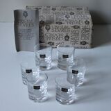 Series of 6 'Sèvres crystal' glasses
