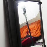 Former industrial cast iron mirror, 50x71cm