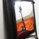 Former industrial cast iron mirror, 50x71cm