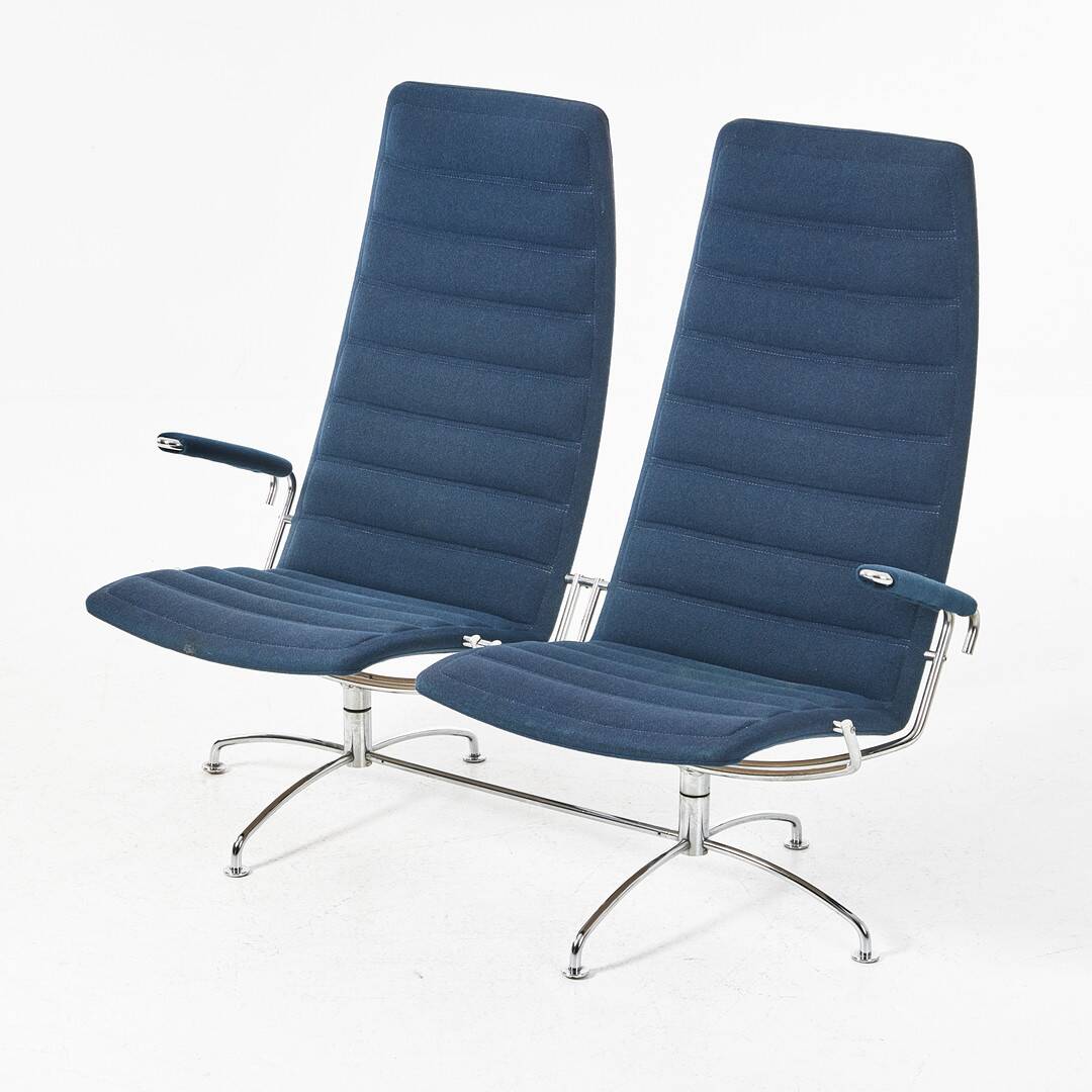 Jens Armundsen for Fritz Hansen — “SAS Chair” Sofa — Chromed Metal Frame —