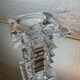 Bougeoir vase cristal de Bohème années 70