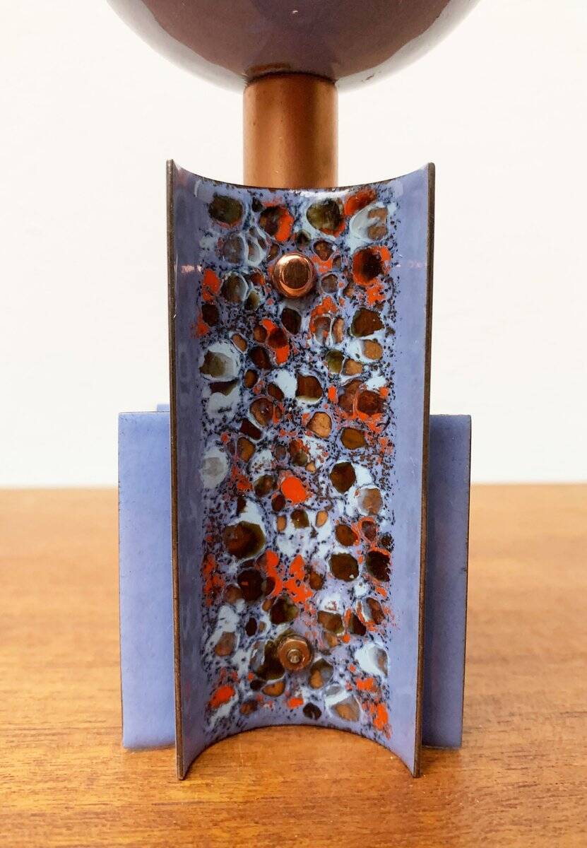 Vintage enamel candlestick