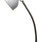 Grey Industrial Workshop Gooseneck Table Lamp, 1960s