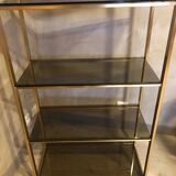 Brass and glass shelf