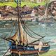 Charles vaniscotte: oil painting on canvas / port in brittany