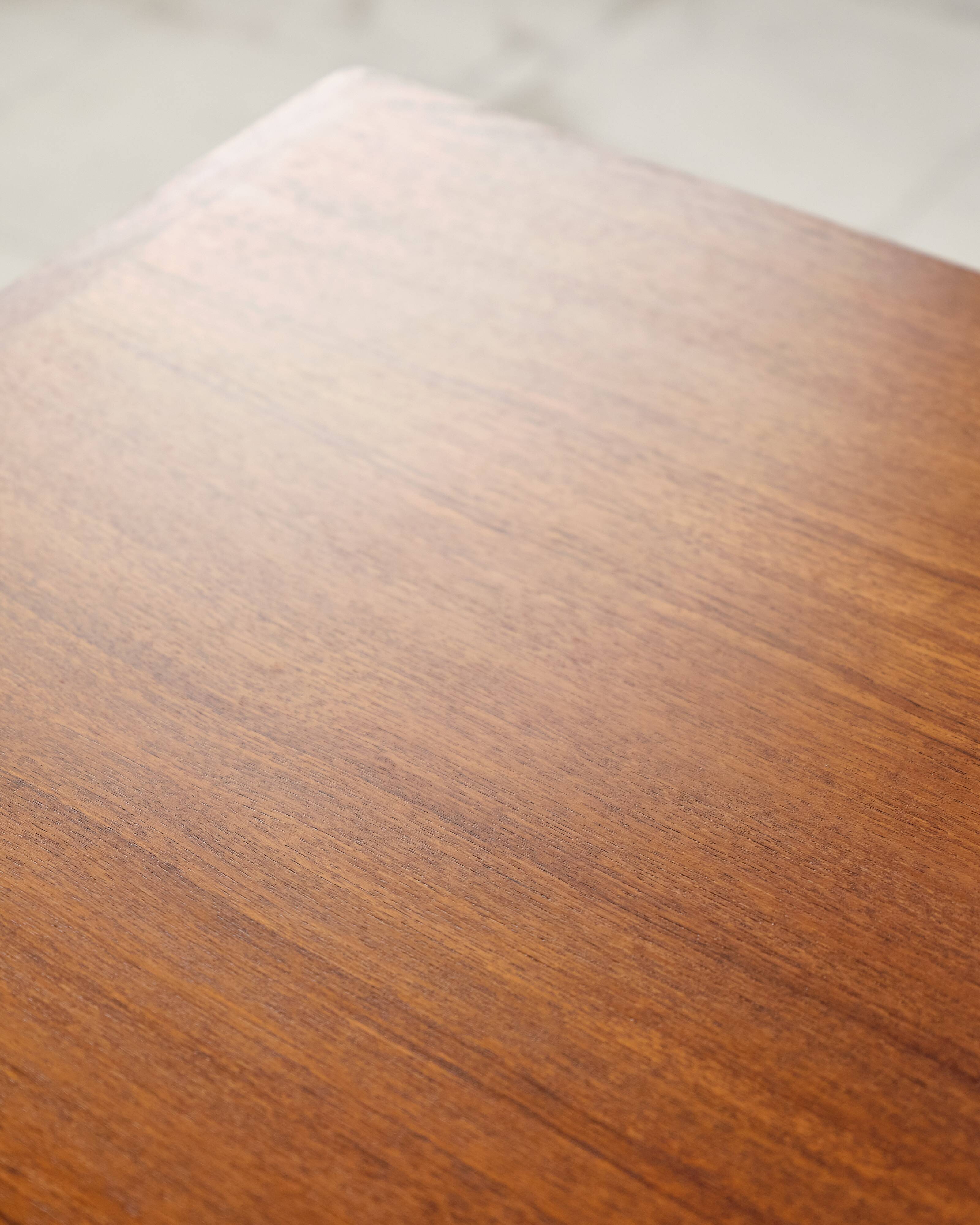 Extendable teak table by Poul Hundevad, Denmark