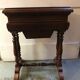 Table travailleuse en acajou debut XXeme