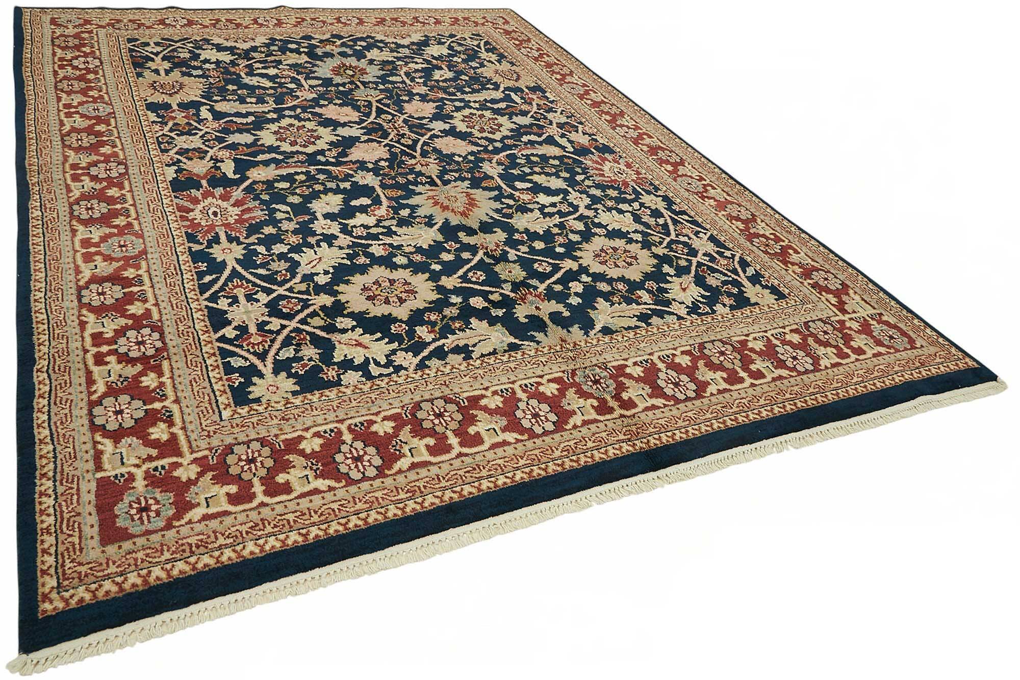 Tapis Oushak en laine noué à la main turc 267 cm x 357 cm