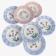 6 mismatched Sarreguemines plates