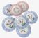 6 mismatched Sarreguemines plates
