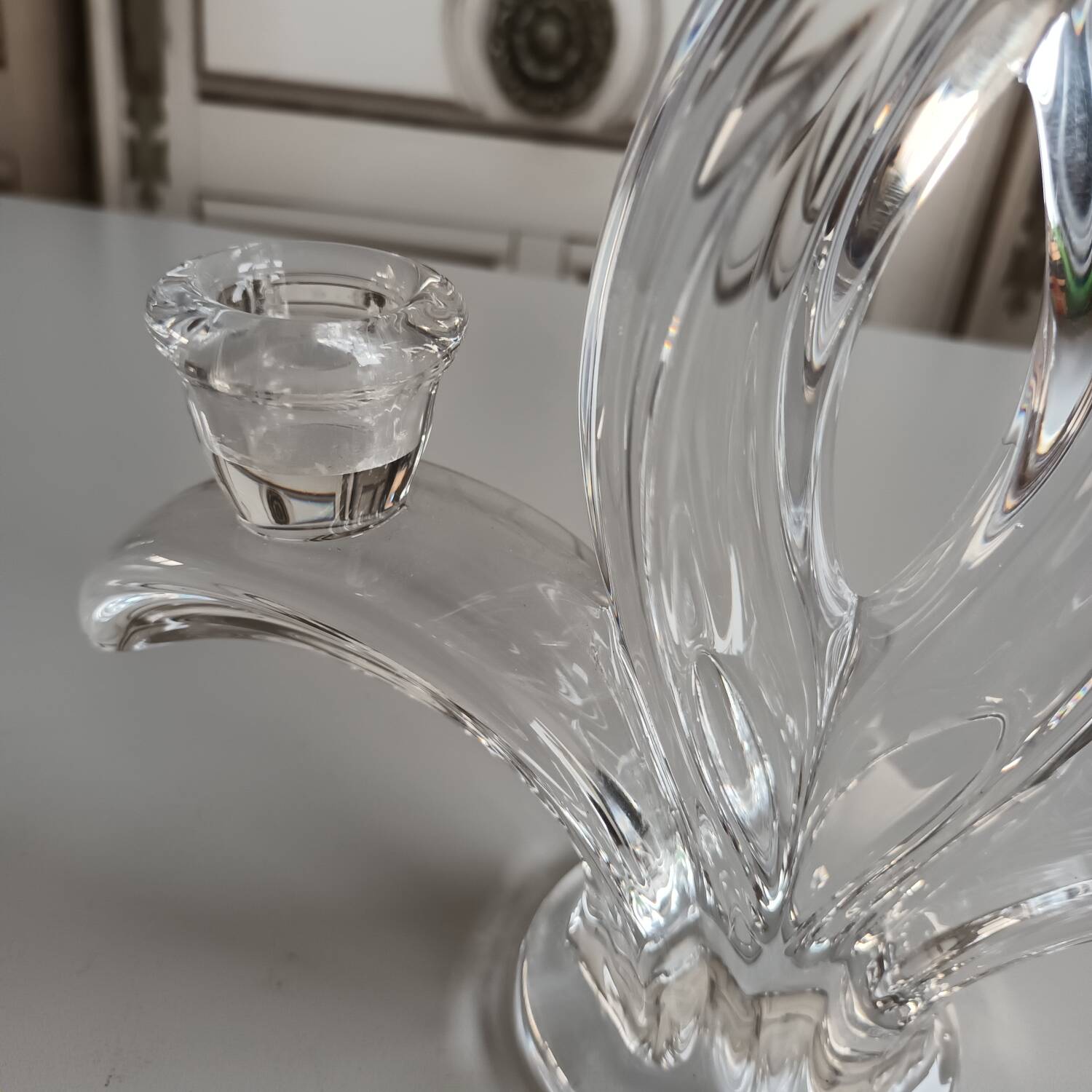 Bougeoir en cristal