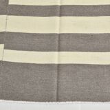 Modern Beige Grey Vintage Kilim Rug, 204x278Cm