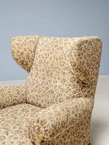 Art Deco wingback armchair, Europe, 1930s