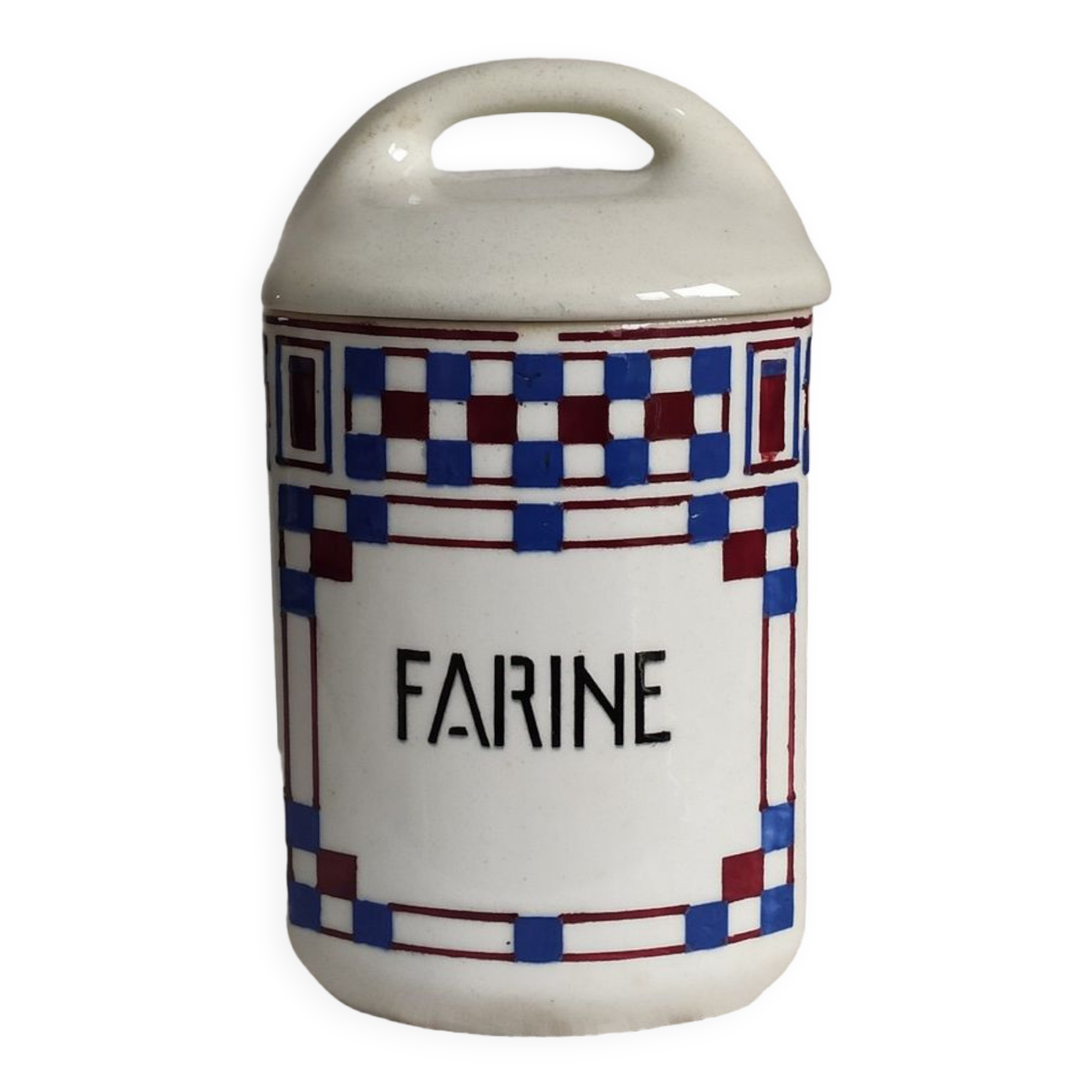 Earthenware flour box