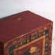 Antique chest painted vermilion red made of pine – China, circa 1900