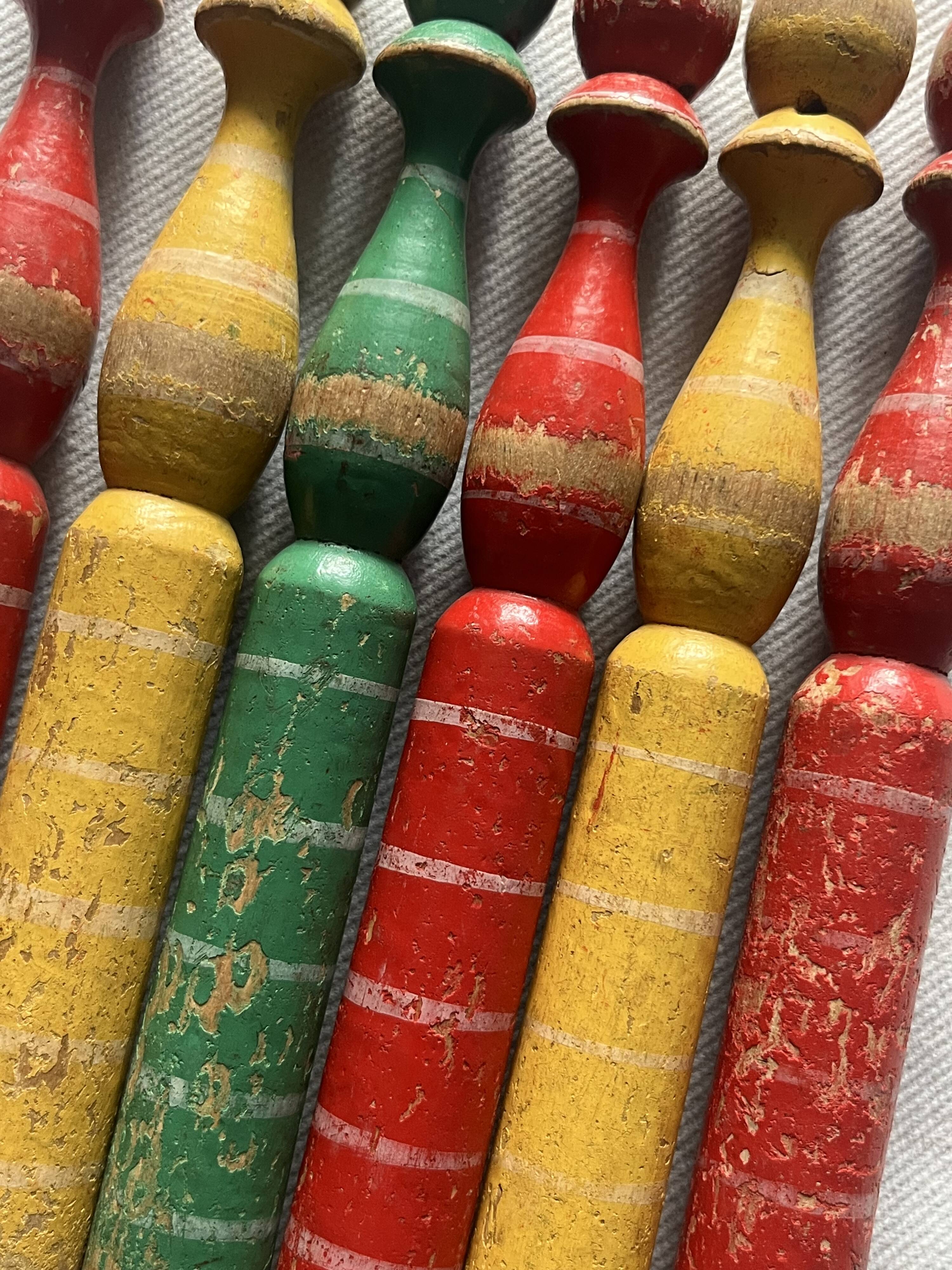 Wooden bowling game