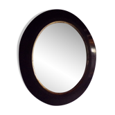 Old wooden oval mirror - 50x42cm