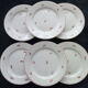 Set of 6 dessert plates in Niderviller earthenware Model Lille