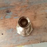 Antique candle holder in solid brass
