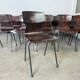 Lot of 16 obo erome chairs, 70s Germany