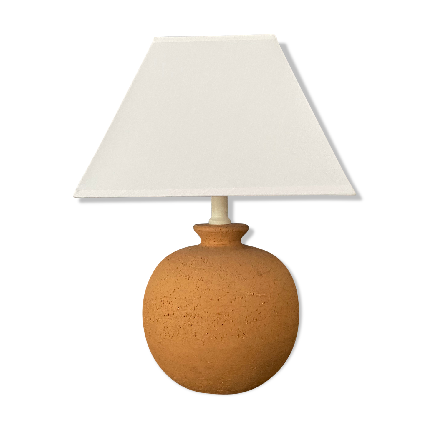 Vintage terracotta ball lamp