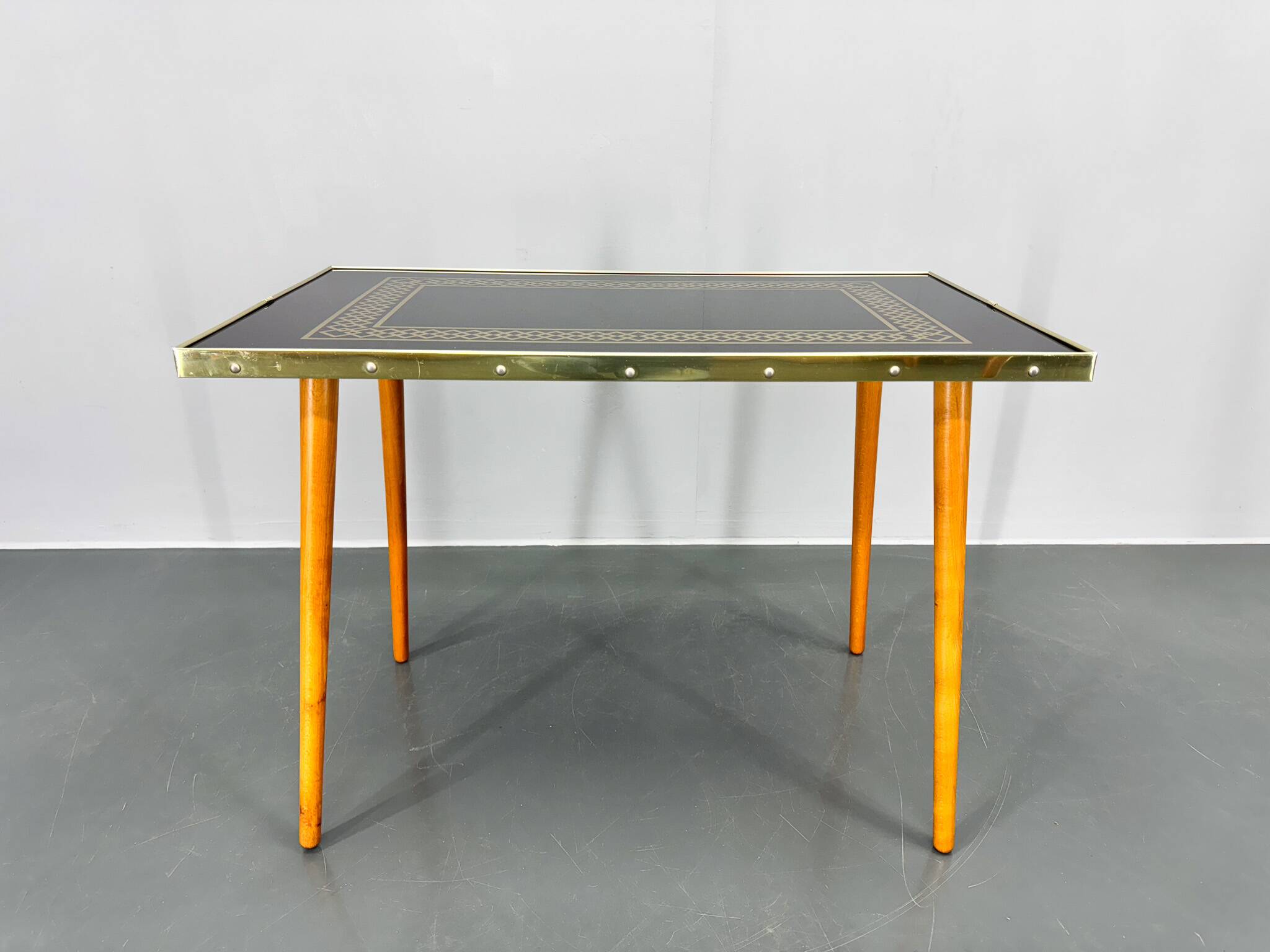 Midcentury Small Glass Side Table, Germany