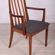 Chaises de salle à manger en teck et tissu du milieu du siècle par Leslie Dandy pour G-Plan, années 1960, lot de 6