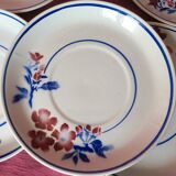 Set of 7 porcelain dessert plates