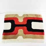 Tapis géométrique Space Age, Allemagne, années 1970