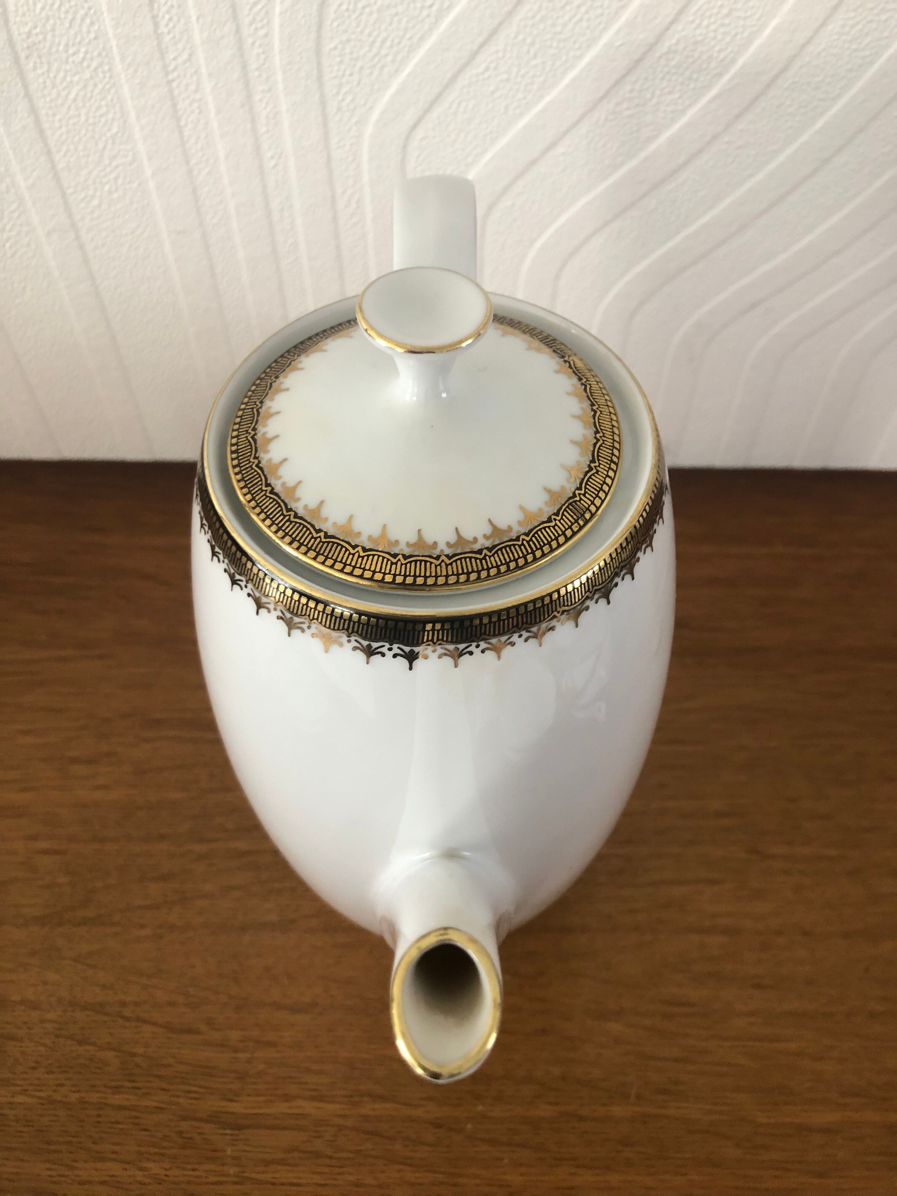 Winterling Bavaria white and gilded porcelain coffee set