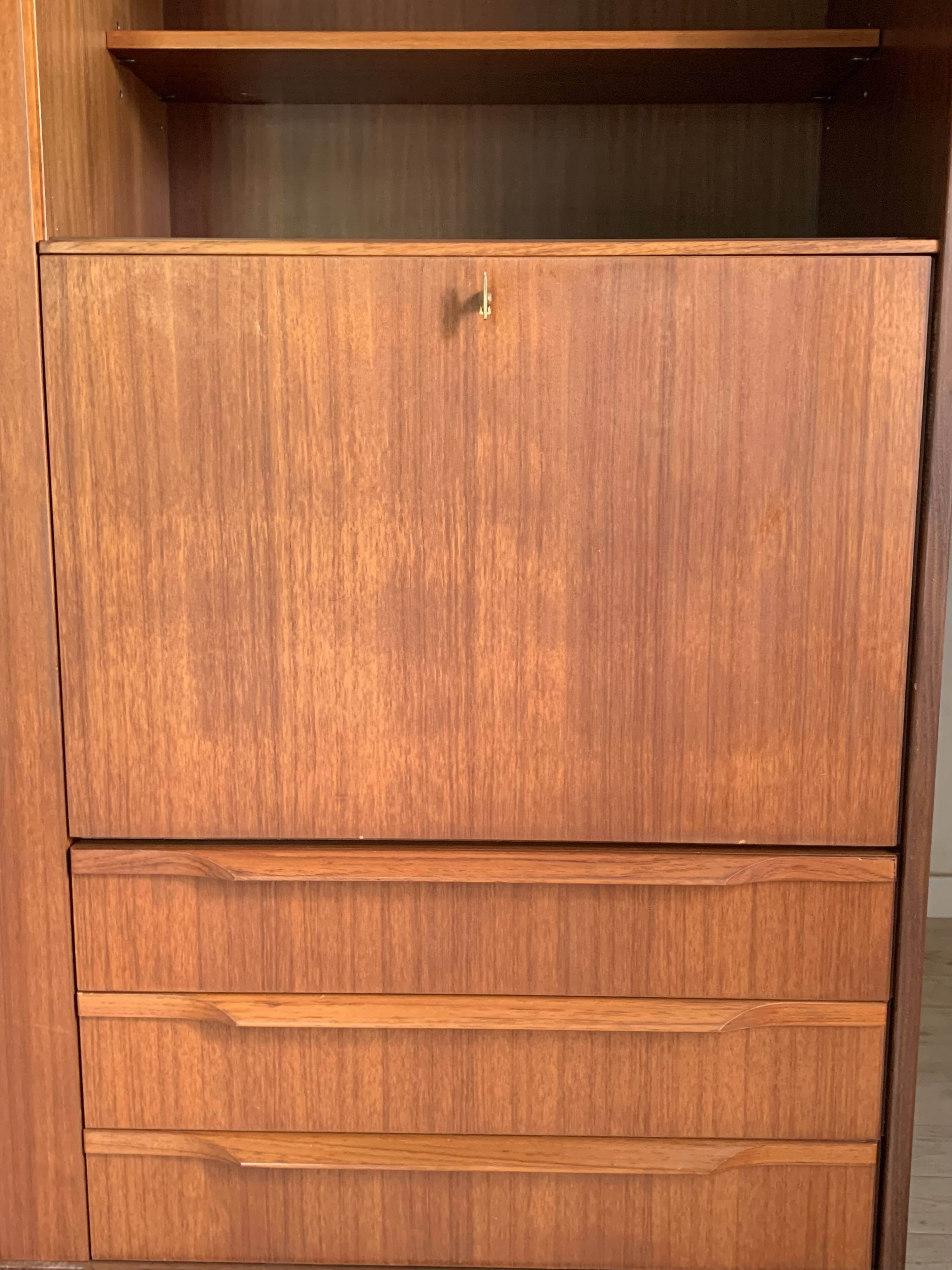 Vintage Scandinavian teak wardrobe
