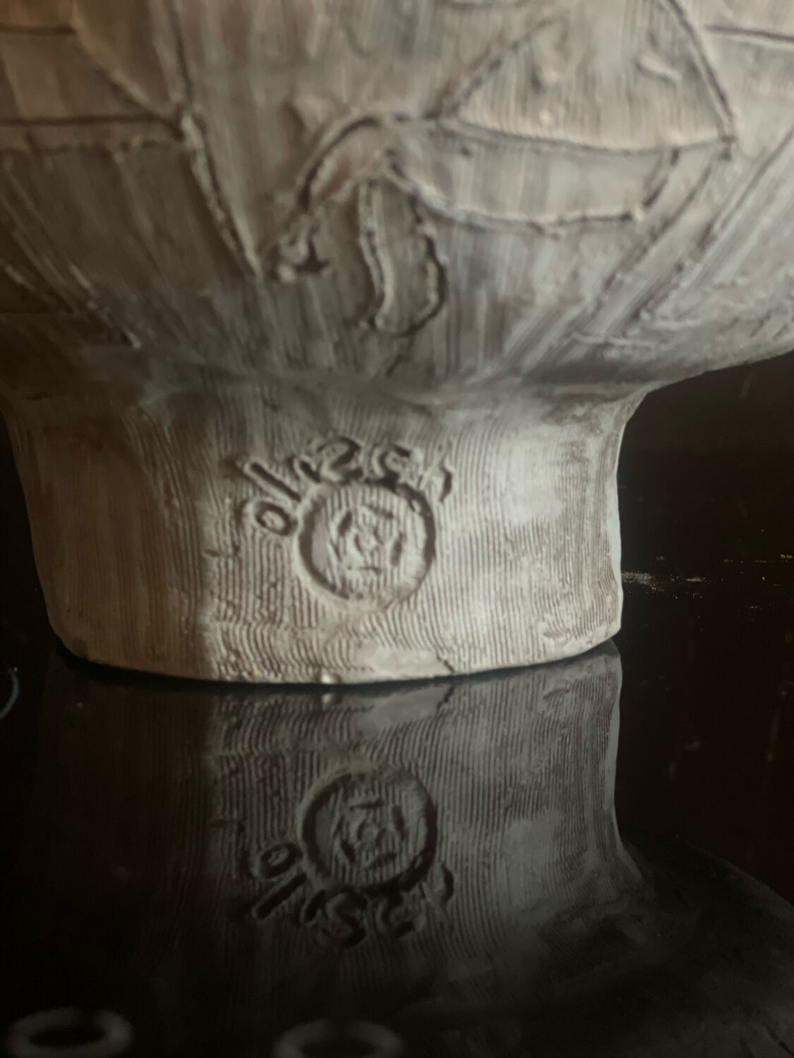 Vallauris ceramic signed by the artist Olisch.