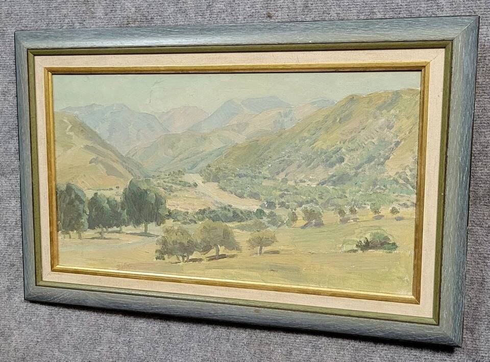 Russian School of the 20th century: large oil on canvas signed and dated