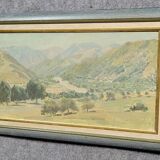 Russian School of the 20th century: large oil on canvas signed and dated