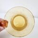 Vintage punch service blown glass Biot amber