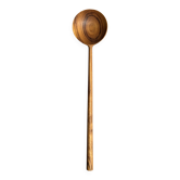Cuiller en teck, ustensile de cuisine L28 D6