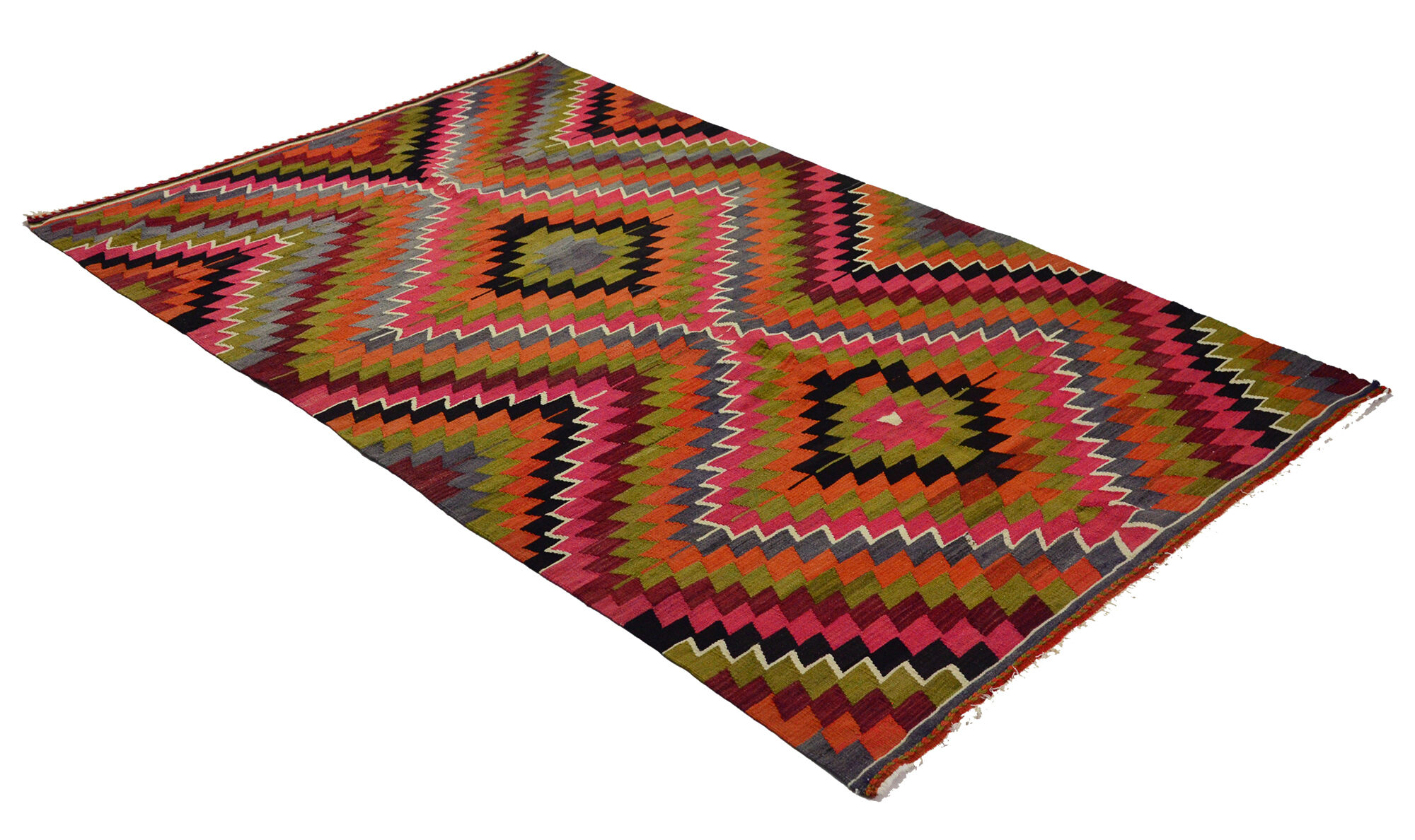 Anatolian handmade kilim rug 282 cm x 175 cm