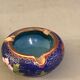 Old ashtray in cloisonné enamel japanese floral decoration