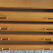 Modernist chest of drawers with 4 drawers in wood - 1950s/60s