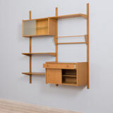 Two-bay oak wall unit by Sven Andersen, Norway 1970