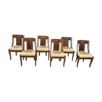 Lot de six chaises antiques, Europe occidentale, vers 1900