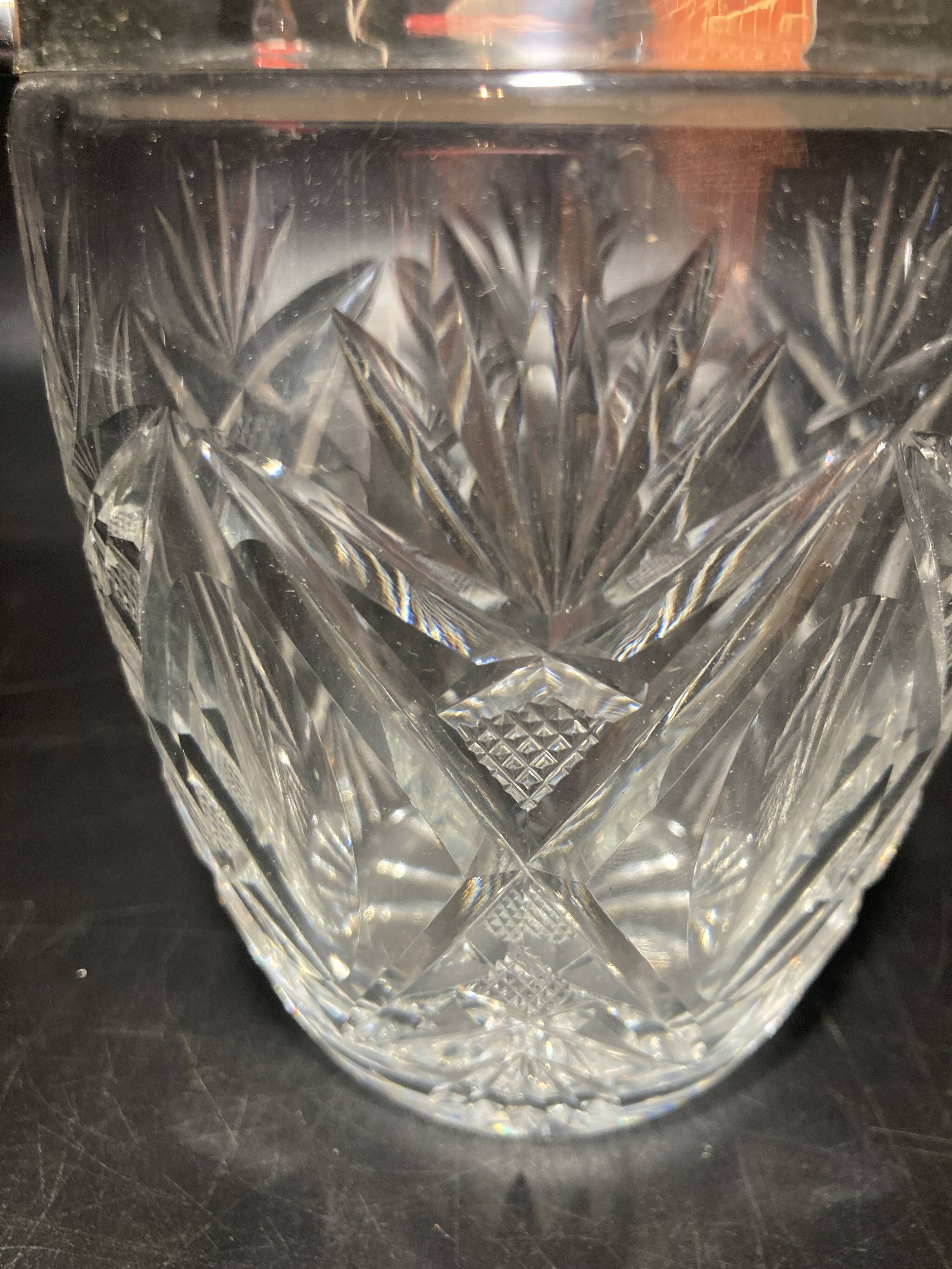 Glass champagne bucket