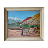 Oil painting on orientalist panel