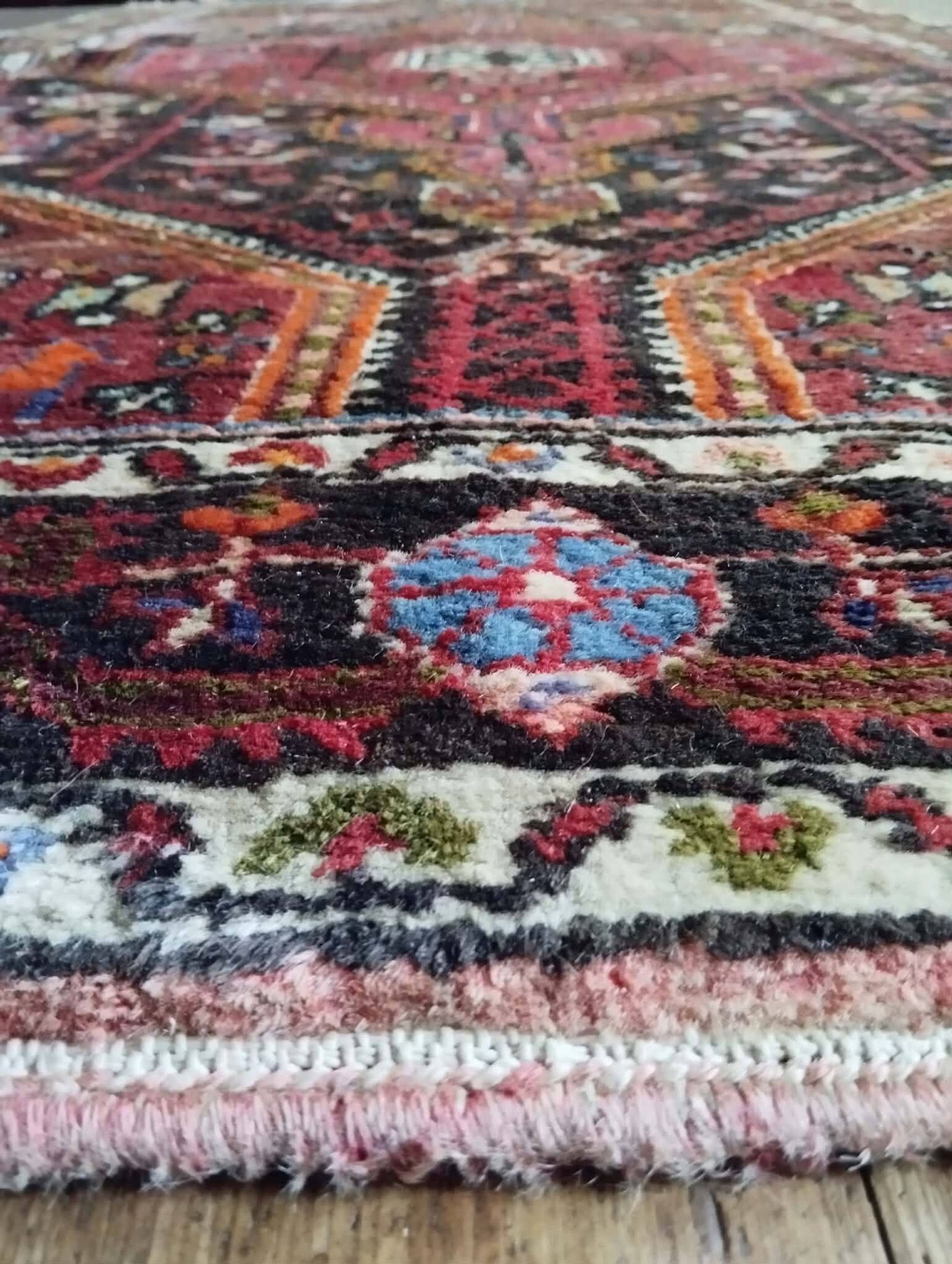 Handmade Persian Tuyserkan rug 218x124cm