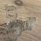Salière poivrière ancienne en verre