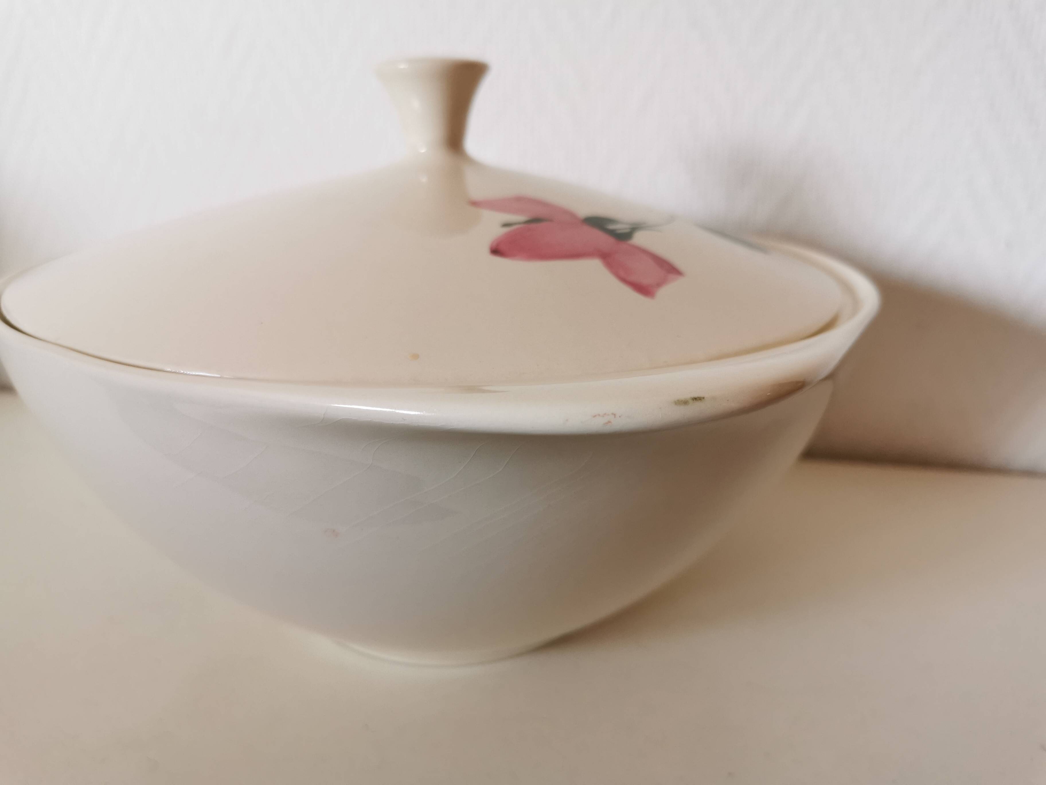 saladier , soupière, Villeroy et boch motif de fleur