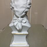 Bust Mozart biscuit porcelain from Limoges