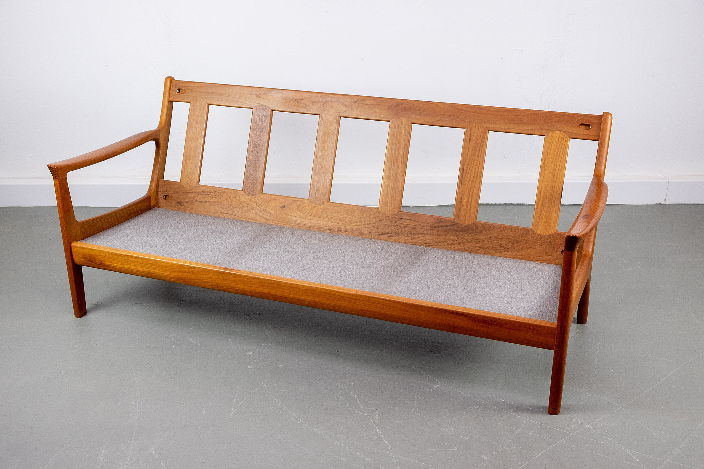 Vintage Teak 3 Seater Sofa by Juul Kristensen, 1960